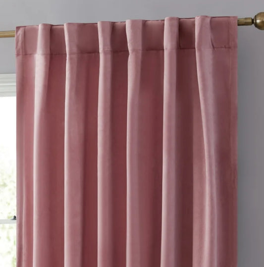 Blush Velvet Curtain