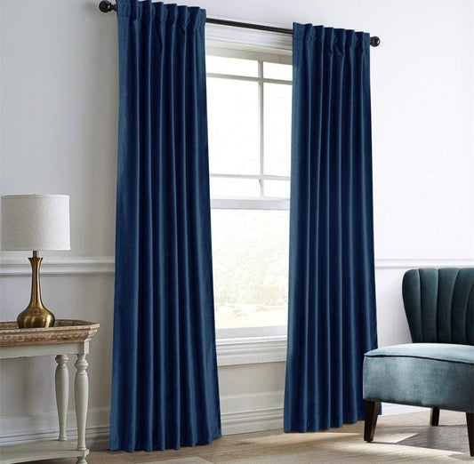 Royal Blue Velvet Curtain